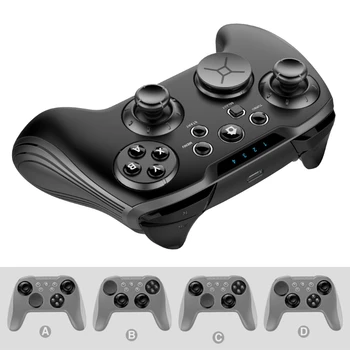

Wireless Bluetooth Modular Game Controller Joystick 6-axis Gyroscope Asymmetric Dual Motor Gamepad for Switch/Lite