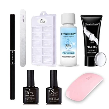 

8pcs/kit Poly Gel Nail Kit Acryl Gel Varnish Nail Polish For Nail Extension Hard Gel Nail Set 9 Colors Gel Polish Nail Art Set