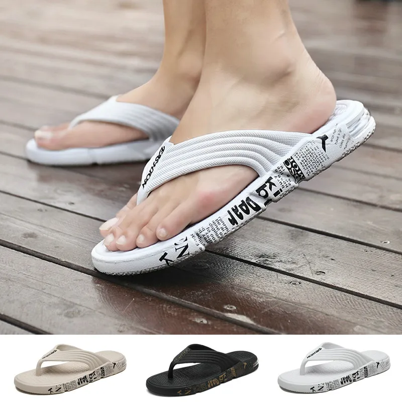 

Mens New Fashion Sandals Non-slip Outdoor Slippers Mens Soft Lightweight Flip Flops