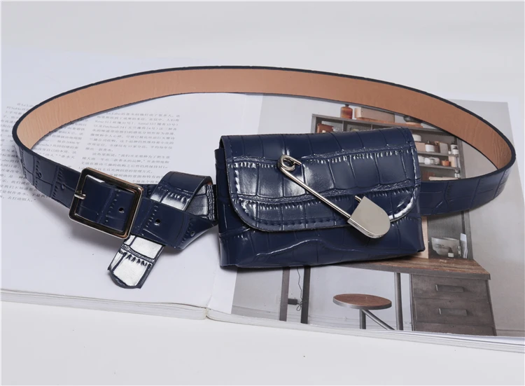 Аллигатор шаблон PU Pin Fanny Packs женская кожаная Регулируемая поясная сумка мини-сумки для денег уличная сумка для монет нагрудная сумка