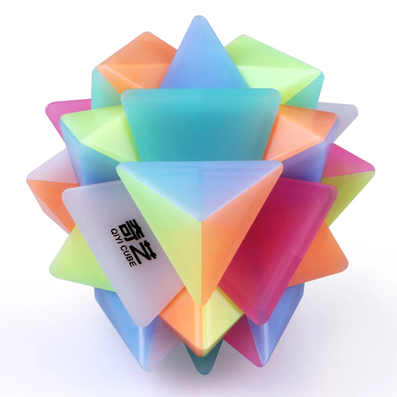 QiYi Jelly Axis Cube скоростной кубик для шара, Мини Волшебная головоломка, Игрушка антистресс Neo Cubo Magico для детей, взрослых, образовательные Подарки