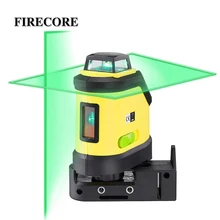 FIRECORE F190G 5 линий зеленый лазерный уровень 4 градуса самонивелирующийся горизонтальный и вертикальный крест линия+ Открытый приемник режим