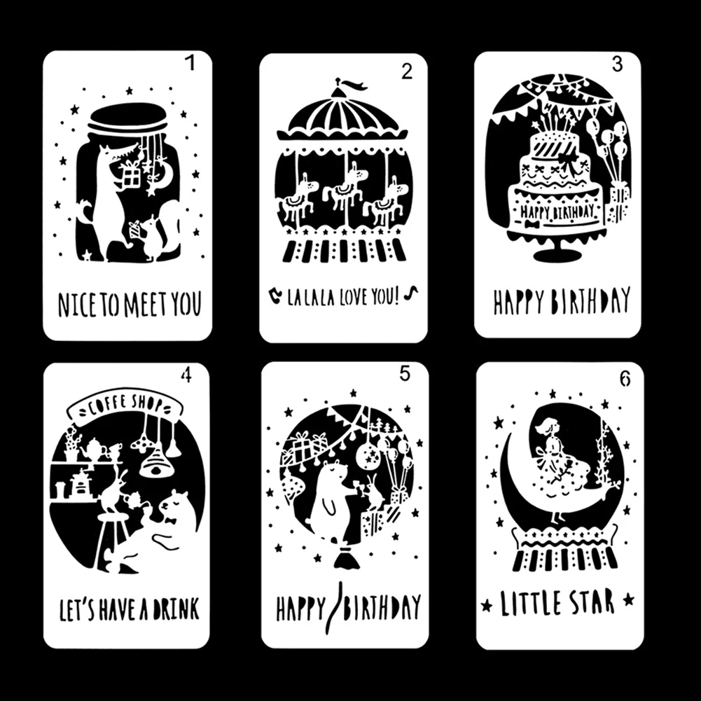 

10,5x18 см полые трафареты для тиснения, домашний декор стен, сделай сам, шаблон для распыления краски, альбом для торта, декоративный рисунок, копия карты