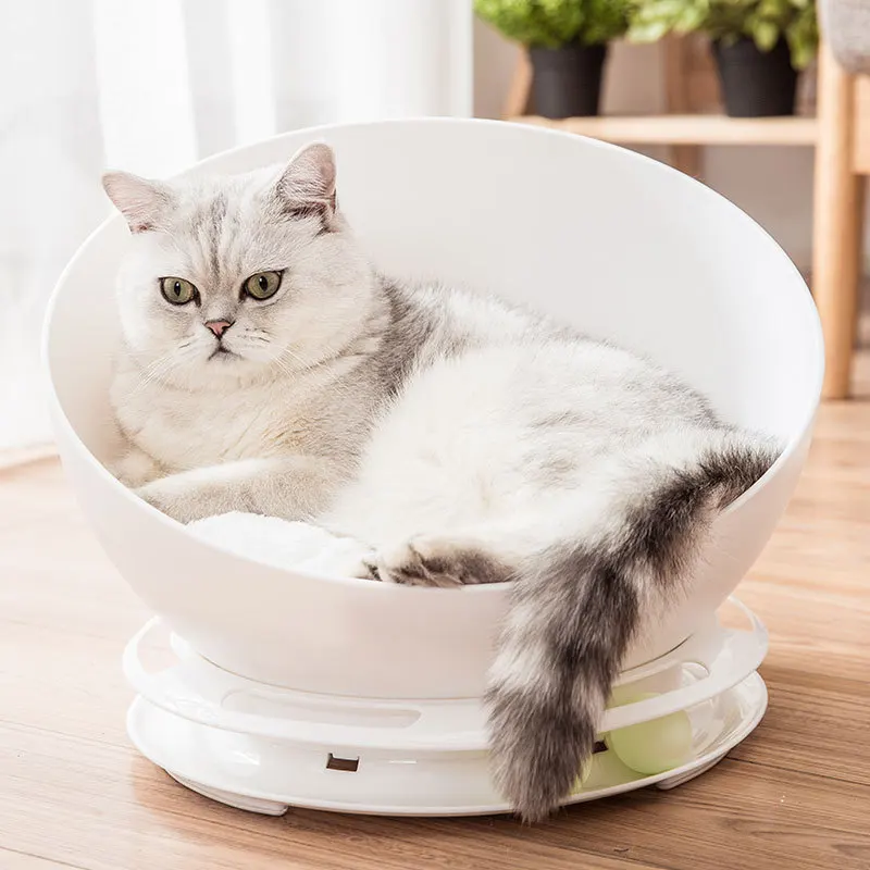 

Open Cat's Nest Small Dog's Nest Hemispheric Pet's Nest Pet Sofa Space Capsule Pet Supplies Resin Semi-enclosed Cat's Nest