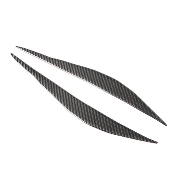 

2pcs Glossy Black Headlight Eyelid Eyebrow For BMW 3 Series320i 316i 325i 13-17