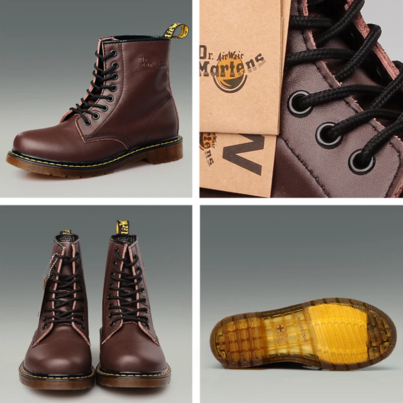 Ceny 39 46 męskie buty marki 2019 modne wygodne buty skórzane # NX1460