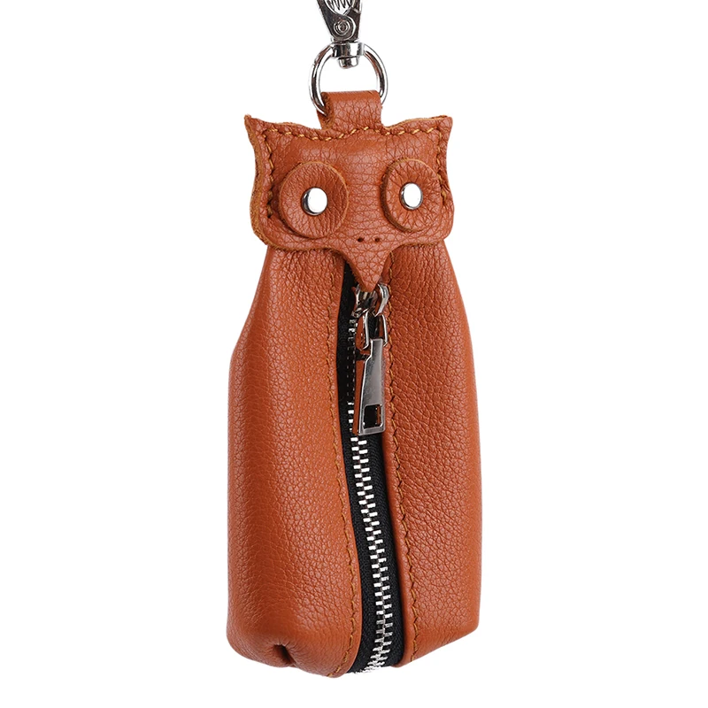 Индивидуальный дизайн ручной работы кожаный чехол для ключей кошелек потянув сова стиль сумка для хранения ключей Автомобильный чехол для