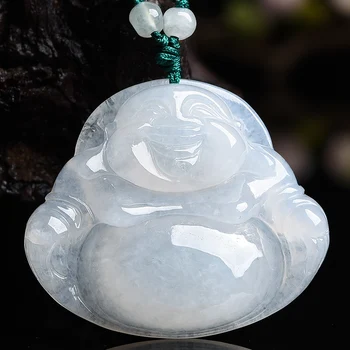 

Natural a goods yu pendant ice waxy ice Baiver Park yu Pee smile often open yu Pendant