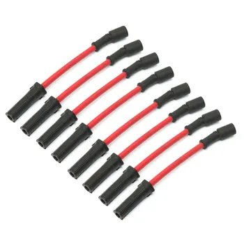 

10mm LS1 LS2 LS3 LS6 LS7 Spark Plug Ignition Wires Set For Chevrolet Avalanche Camaro Corvette Escalade
