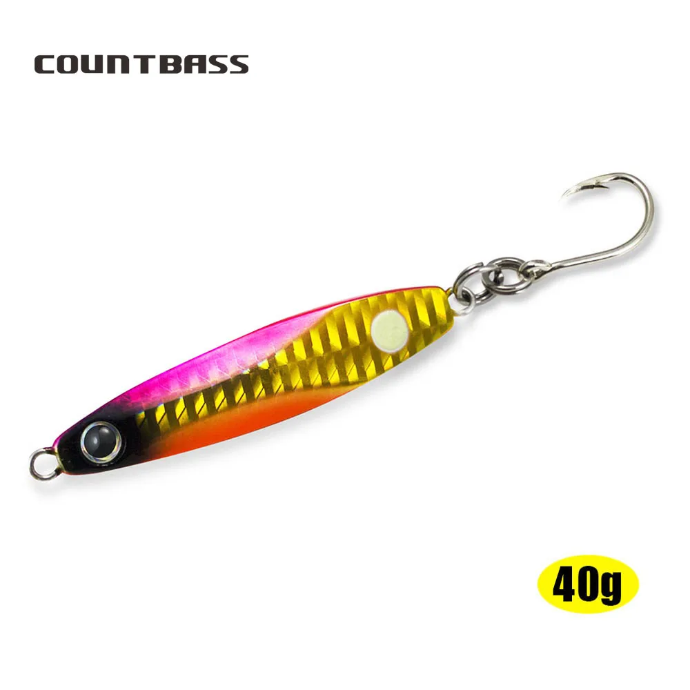 40 г Countbass морской окунь дергающаяся приманка сфальсифицированы VMC крючок