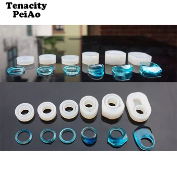 

DIY Silicone Mold for uv epoxy resin ring molds set jewellry Making Craft pendant jewelry tools