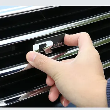 

Car Front Grille Rline Sticker R Logo Special Accessories ABS 2017-2019 Hood Emblem Badge For VW Volkswagen's New Magotan B8