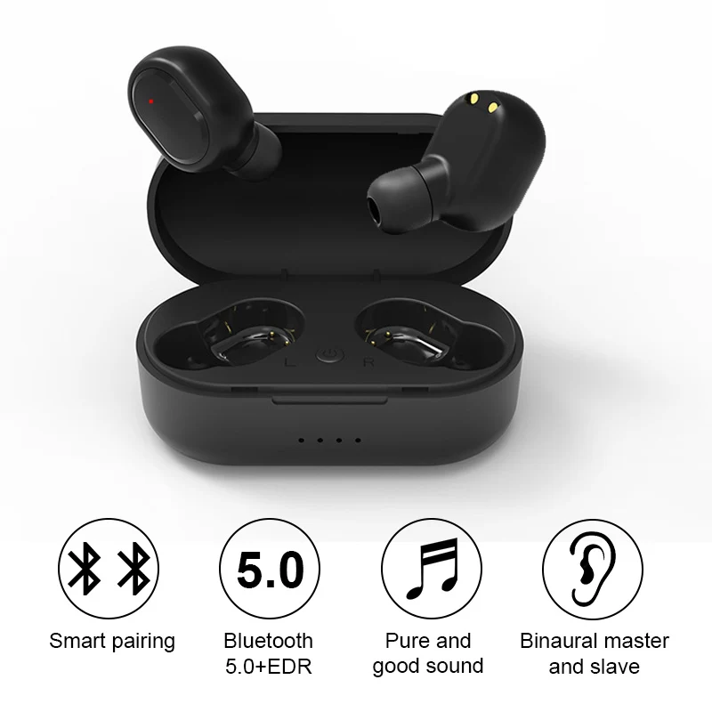 Tws Wireless Earbuds Waterproof Music Earphones with Micphones Charging Case Wireless headphones For ios Android Mobile Phone