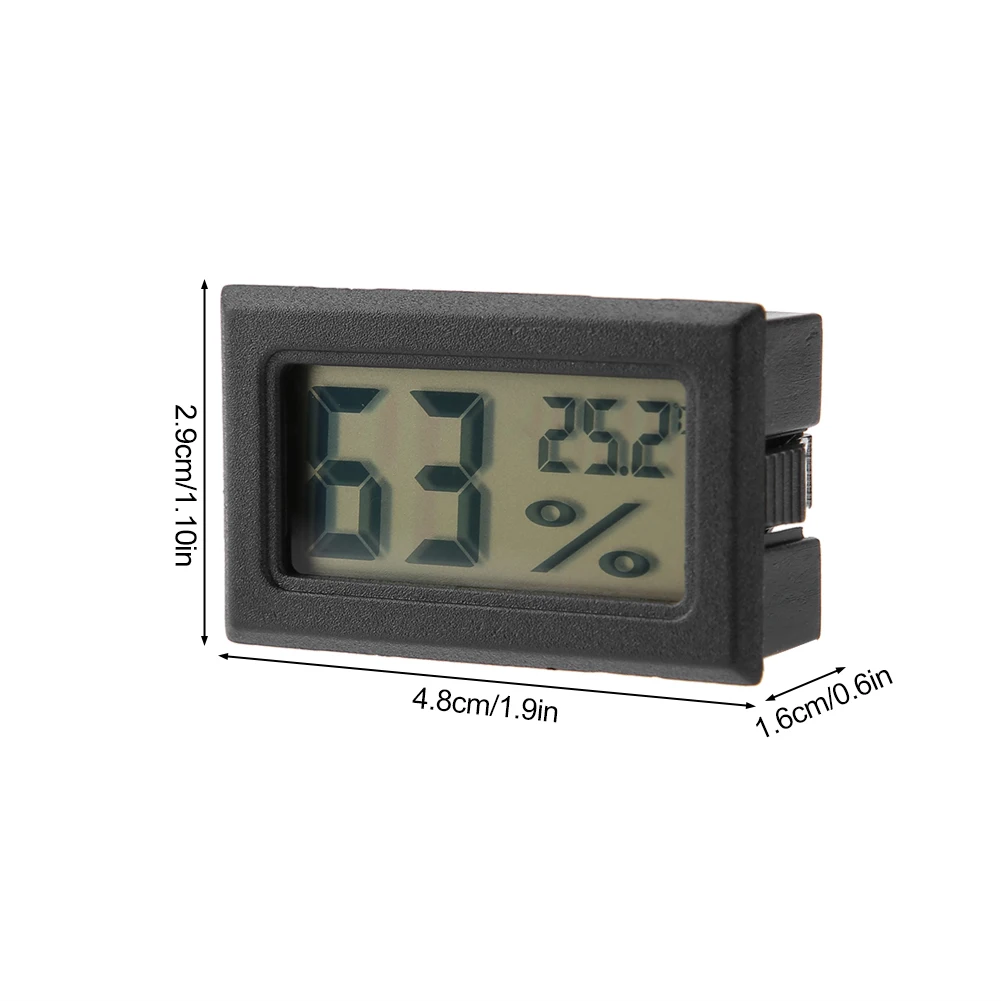 ANENG мини черный/белый цифровой ЖК-дисплей Температура Влажность комнатный измеритель влажности термометр гигрометр датчик температуры