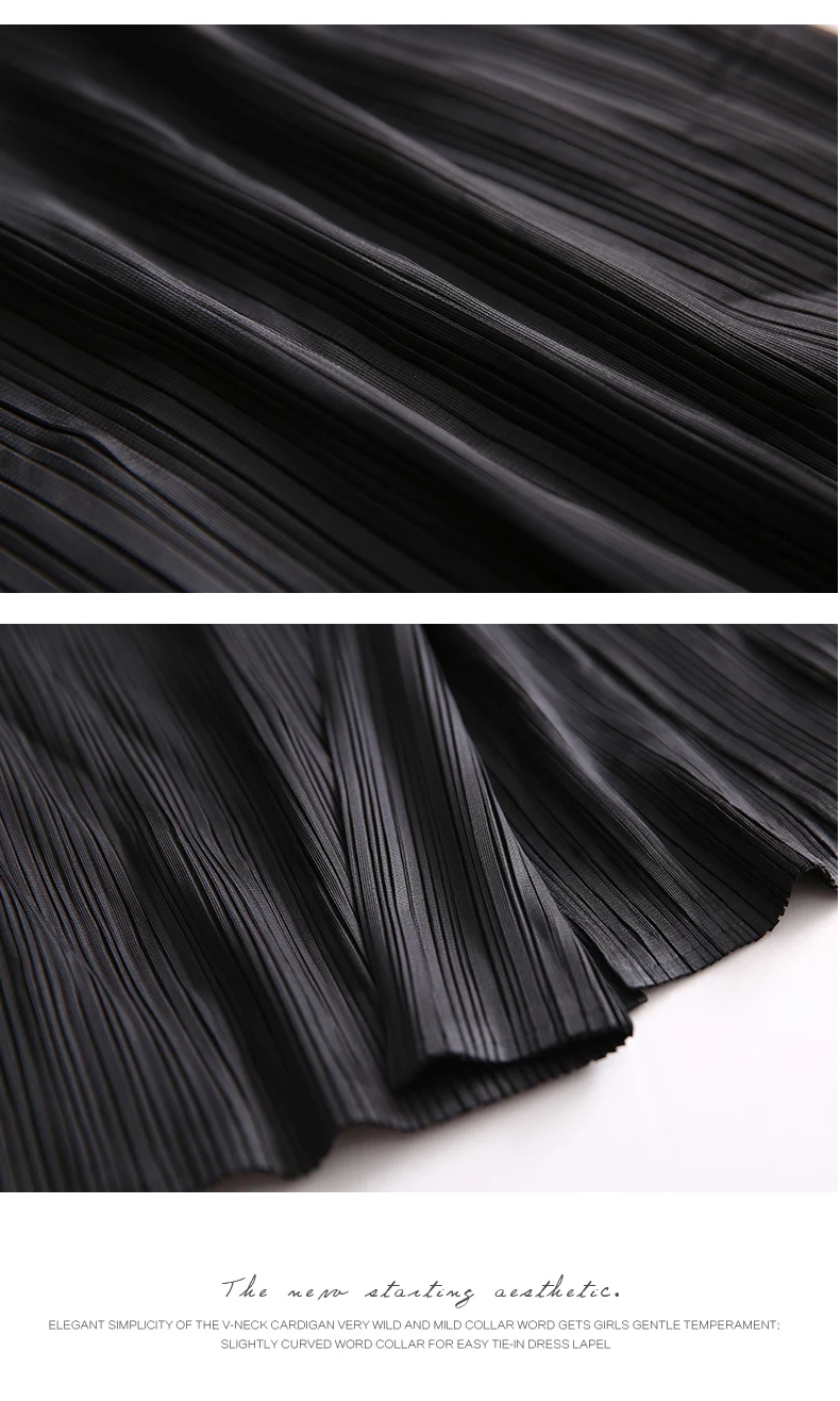 Ветровка женская MIYAKE fold темперамент длинный стиль утолщенный пояс ветровка Женская Осенняя мода атмосфера