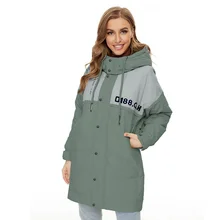 

OUSLEE Warm Parka Women Winter Jacket Thick Hooded Cotton Padded Coats Female Korean Loose Puffer Parkas Ladies Oversize Outwear