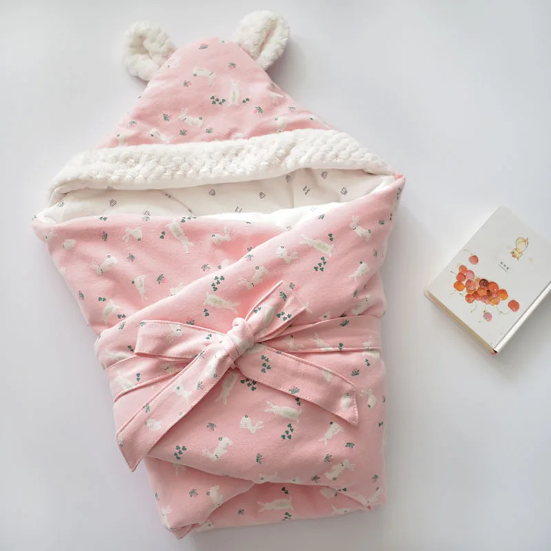 Pure Cotton Envelope Bag Cartoon Blanket Kids Soft Keep Warm Swaddling Wrap for Baby Girl Boy Sleeping Bag Polyester / Cotton
