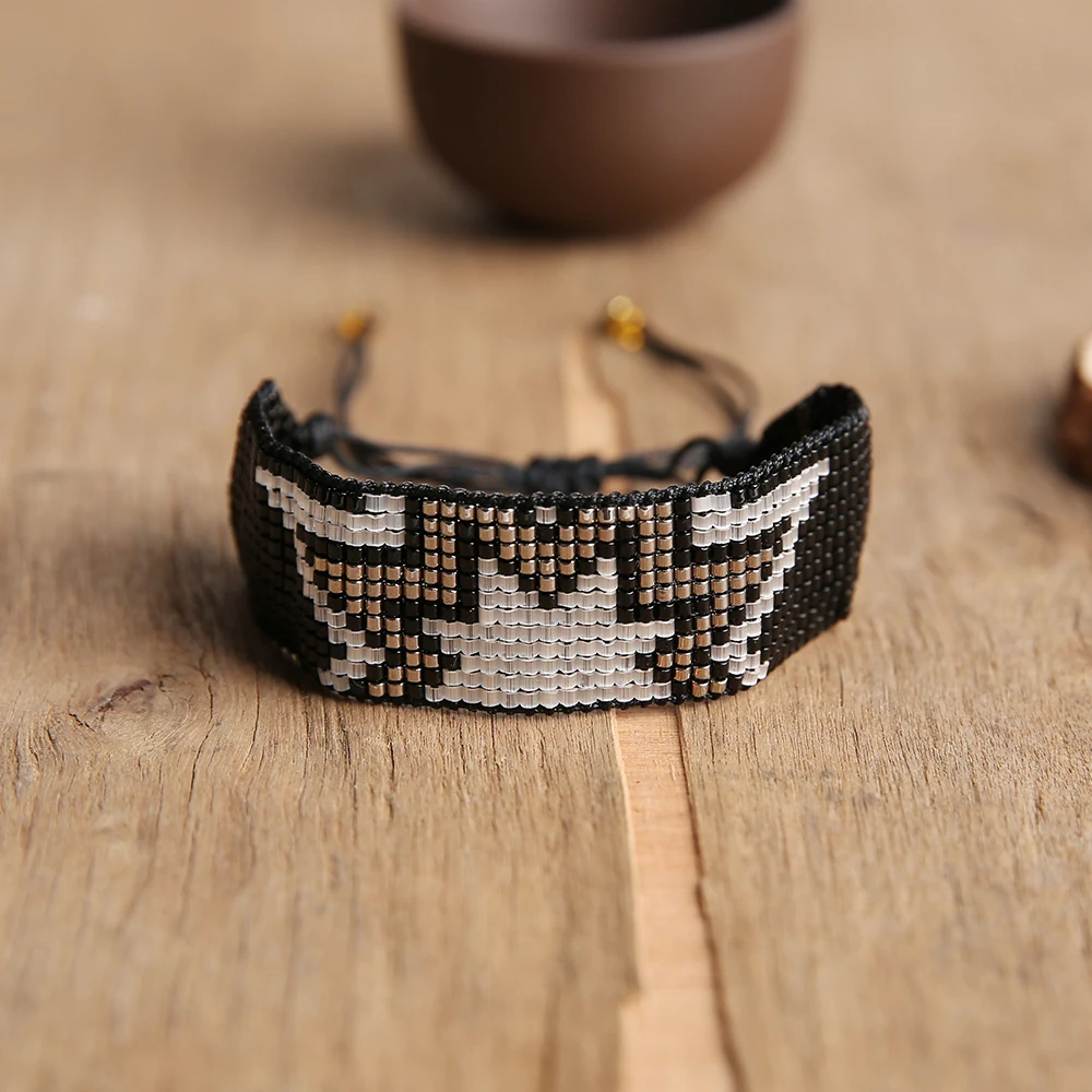 SHINUS BOHO MIYUKI браслет Puseras Mujer Moda манжета Insta браслет женский ювелирный подарок Delica ручной ткацкий станок жемчужный серый