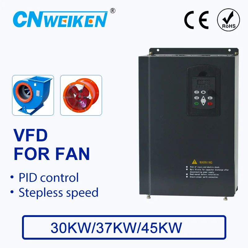 

Speed controller For FAN Motor 380V 30KW/37KW/45KW 3 Phase Input And Three Output 50hz/60hz AC Drive VFD Frequency Inverter