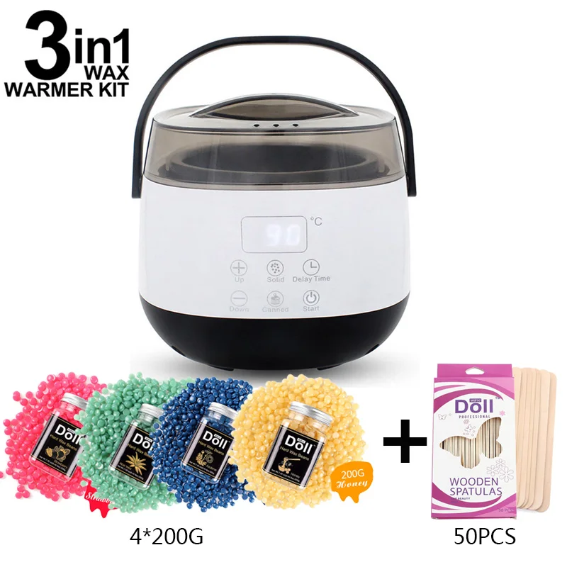 

wax heater digital professional Hair Removal Tool Smart Warmer Wax Heater SPA Hands Feet Epilator Depilatory Skin Care Paraffin