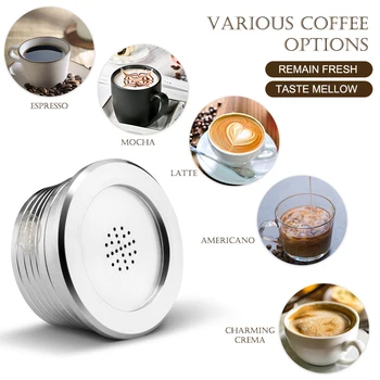 

Coffee Filter Coffee Machine Fittings Stainless Steel Reusable Coffee Capsule Cup Filter Compatible For Delta Q Coffee Supplies