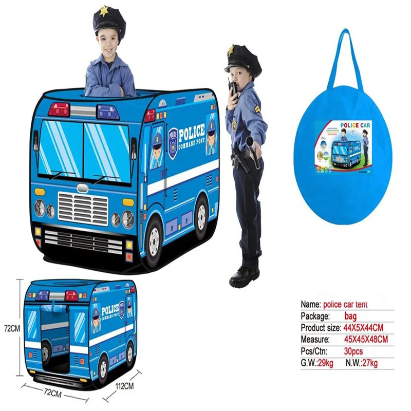 

KID'S Tent Model Police Car Model Game House Indoors And Outdoors Educational Oceans Ball Pool Wave Ball Pool