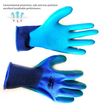 

safety gloves cut resistant Anti-slip Latex Labor Protection Work Gloves Wear Resistance Waterproof Safety Latex Work Gloves