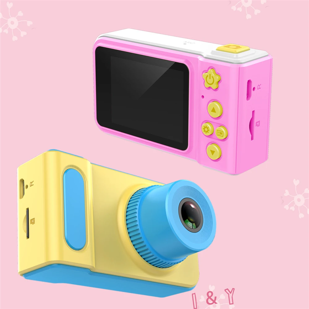 Мини цифровая камера игрушка 1080p HD 2 дюйма детская камера детский большой экран Милая камера игрушка детский подарок на день рождения обучающая игрушка