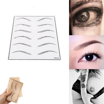 

Novice Practice Tools Useful Tattoo Supplies Silicone Eyebrows Eyebrow Shape Exercises Leather For Novice