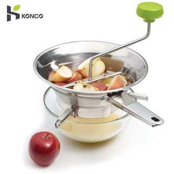 

Stainless Steel Food Mill, Home Kitchen Rotary Fruit Vegetable Mill with 3 Milling Discs for Making Vegetables/Puree or Soups