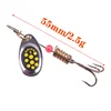WDAIREN Rotating Spinner Fishing Lure 2.5g 3.5g 5.5g Spoon Sequins Metal Hard Bait Treble Hooks Wobblers Bass Pesca Tackle ► Photo 2/6