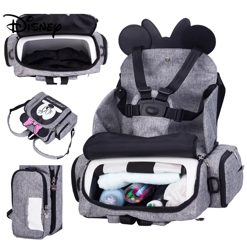 Сумка для подгузников disney, рюкзак, детские сумки для мам, мокрая сумка, модный органайзер для подгузников для мам и мам, сумка на стул с Микки и Минни