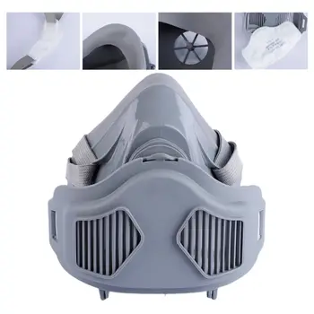 

1Set Dustproof Mouth Mask Respirator Industrial Anti-gas Face Mask Filter Cotton DropShip