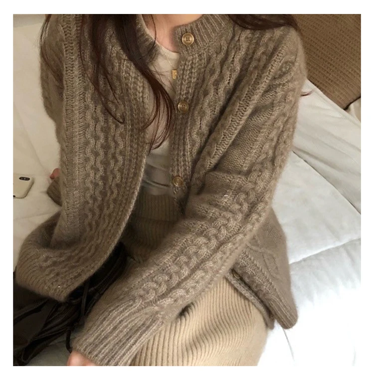 Fall winter new style cashmere sweater cardigan