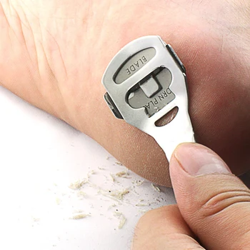 

Shave 10 Blades Repair Foot File Stainless Steel Tools Feet Care Dead Skin Callus Remove Cuticle Grinding Exfoliating Pedicurec