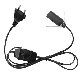 

Control Power Home Stable Power Cable Dimmer Switch Black Electric Replacement Salt Lamp E14 Socket Accessories PVC