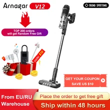 Original Arnagar V12 Handheld Wireless Vacuum Cleaner Portable Cordless Cyclone Hepa Filter Carpet for Home Car Dust Collector