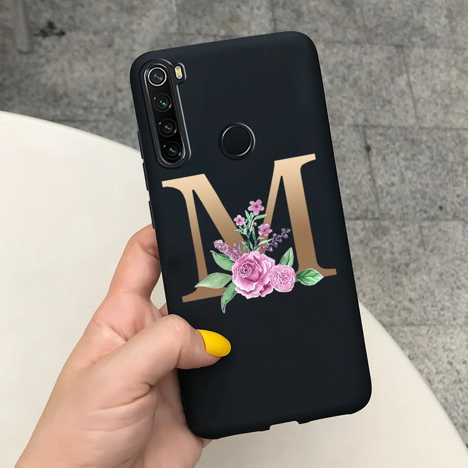 Cho Ốp Lưng Para Xiaomi Redmi Note 8 T 8 T Ốp Lưng Silicone Mềm In Điện Thoại Bao Da Cho Redmi Note 8 Pro Note8T Ốp Lưng Fundas Chữ Cái xiaomi leather case cover