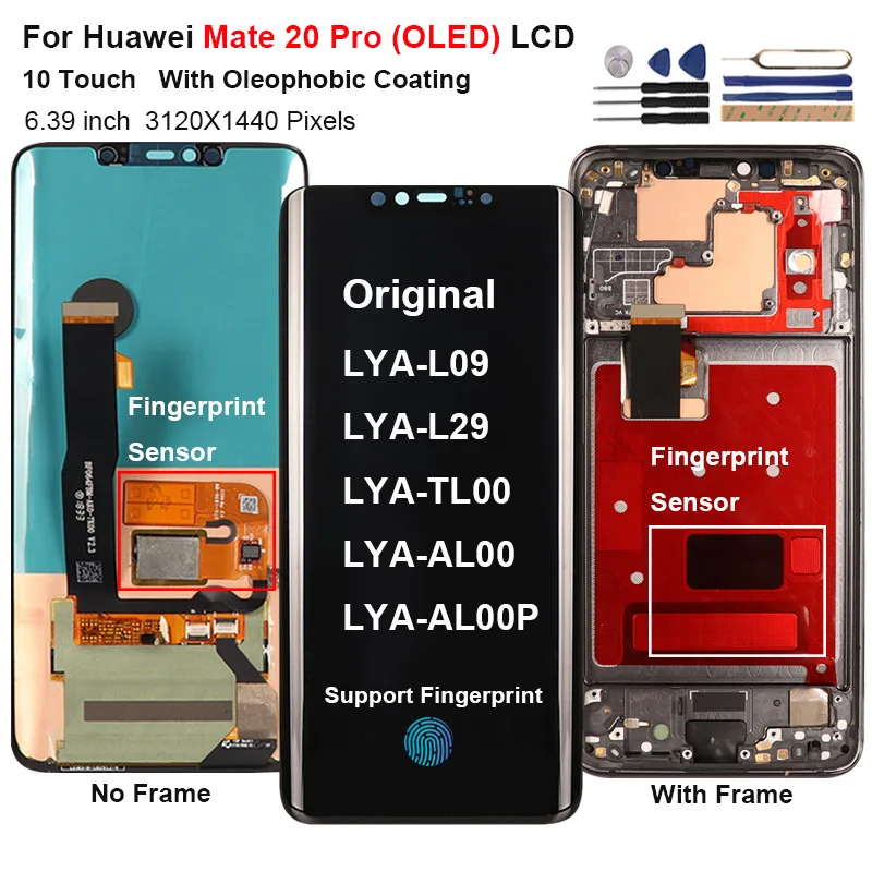 US $134.99 Original OLED For Huawei Mate 20 Pro LCD Display Touch Screen LYAL29 Digitizer Assembly Replacement For Huawei Mate 20 Pro LCD