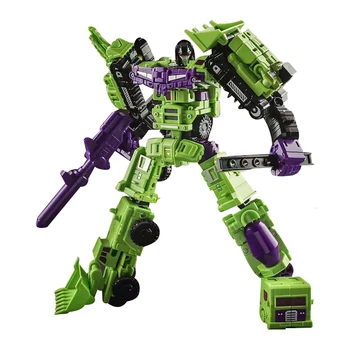 

WEIJIANG W8011 Transformation Action Figure Toy NPK Devastator Model ABS SS Deformation Car Robot KO Small Proportion Gift Figma