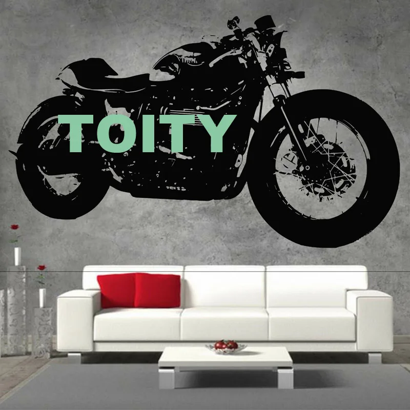 29 дизайнов DUCATI мотоцикл Suzuki стикер на стену Triumph Norton плакат мотоцикл виниловая наклейка Harley Chopper Фреска - Цвет: Triumph Bon 57x96cm