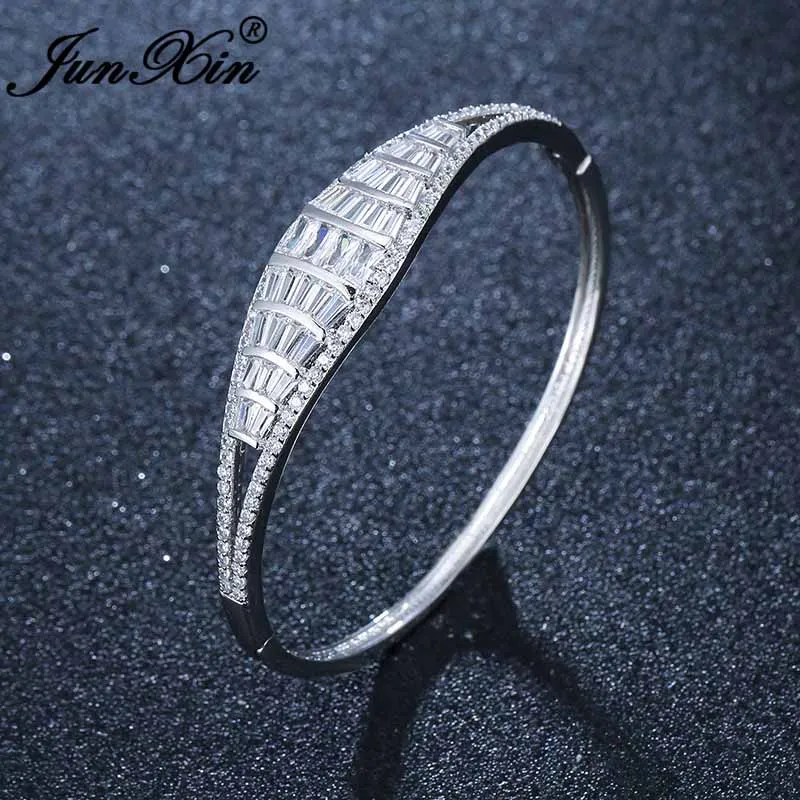 Boho женский Хрустальный браслет браслеты для женщин Серебряные желтые золотые браслеты Шарм Свадебный Браслет Циркон День Святого Валентина вечерние ювелирные изделия