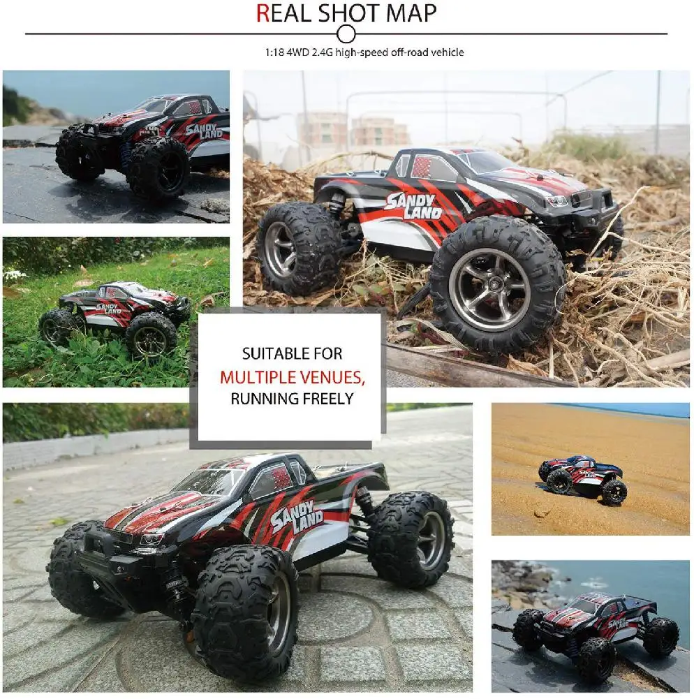 9300 RC Cars 1:18 2.4G 4CH Radio Control RC Car Toys 2020 High speed Trucks Off-Road Trucks Toys for Children
