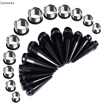 

Leosoxs Explosion Acrylic Ear Extension Set 36/lot Ear Expander 1.6-10 Piercing Jewelry Auricle