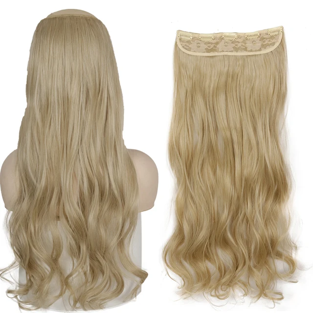 MERISIHAIR 32inch Synthetic Hair Extensions One piece 5 Clips Long Straight High Temperature Fiber Black Brown Hairpiece 88-24-613
