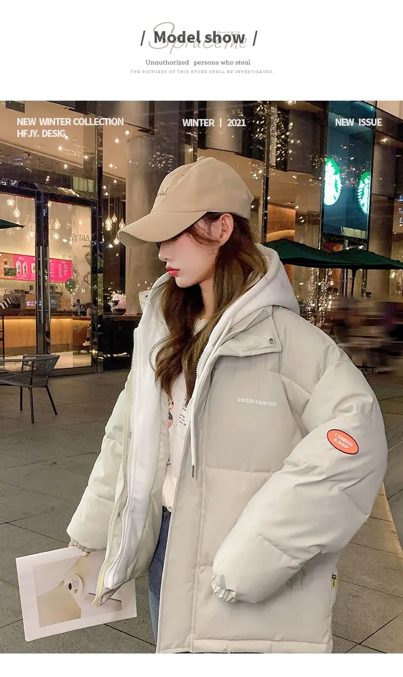 black puffer Women's Winter Thick Coats Cothing Cotton Jacket Female Fall Outwear 2021 new style Ladies Tops long down puffer coat