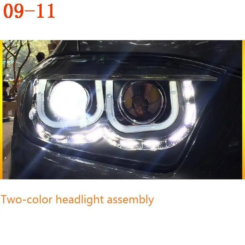 Drl лампа Cob Luces Para Авто боковой сигнал поворота, наружные светодиодные фары, автомобильные фары в сборе для Toyota Highlander