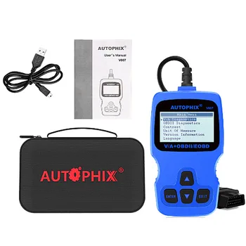 

Diagnostic Tool OBD2 Scanner LCD Display Code Reader Engine Portable Automotive Oil Reset Brake Pad Car Check Transmission