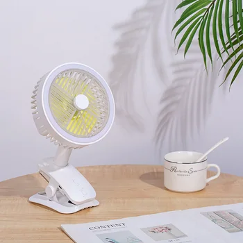 

Portable Shaking Head Small Fan with Night Light Hydration Water Spray Fan