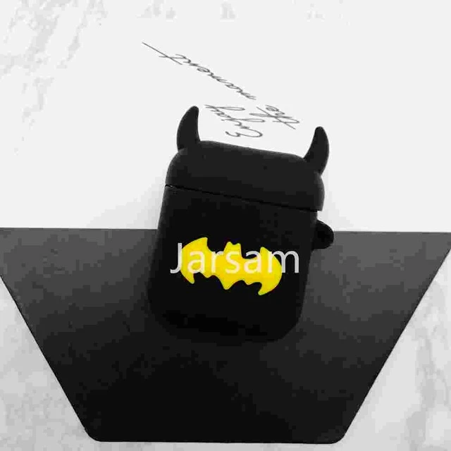 BatmaM Милый мультяшный беспроводной Чехол для наушников для Apple AirPods силиконовый чехол для зарядки наушников Защитный чехол для AirPods - Цвет: BatmaM
